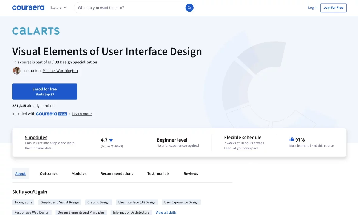 Visual Elements of UI Design