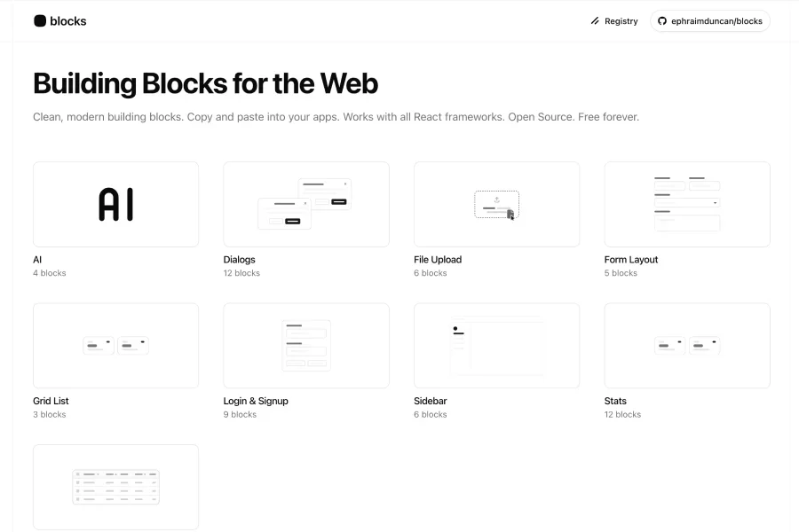 Shadcn Blocks