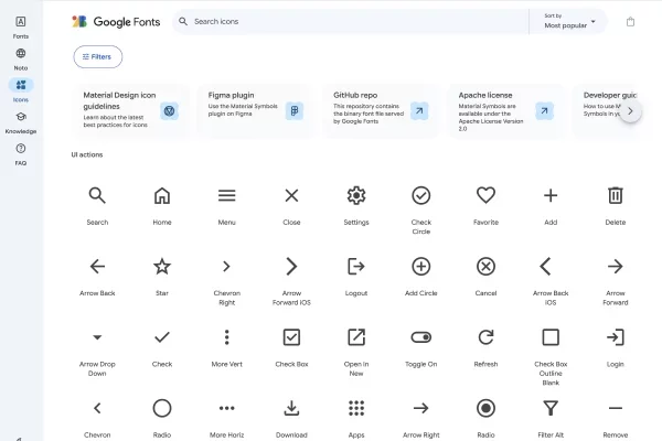 Material Icons by Google