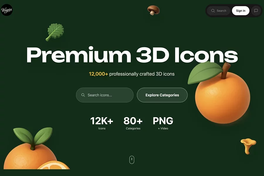 Woopicx 3D icons